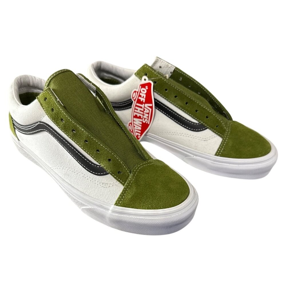 Vans Style 36 Retro Sport Sz M9.5 W11 Calla Green Canvas & Suede Sneakers New